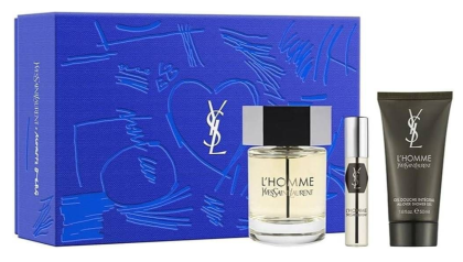 YSL - L'HOMME EDT Подаръчен комплект за Мъже  EDT 100 ml + EDT 10 ml + SG 50 ml