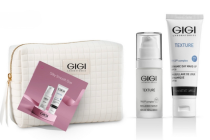 GIGI - Texture  Подаръчен комплект за мека и кадифена кожа Silki Smooth.