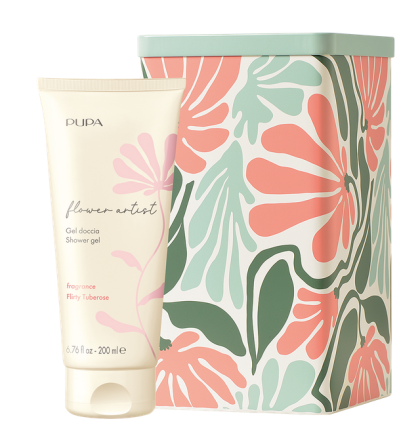 PUPA MILANO - FLOWER ARTIST  Shower Gel /  Душ гел за жени в 6 аромата с красива метална кутия.  200 ml