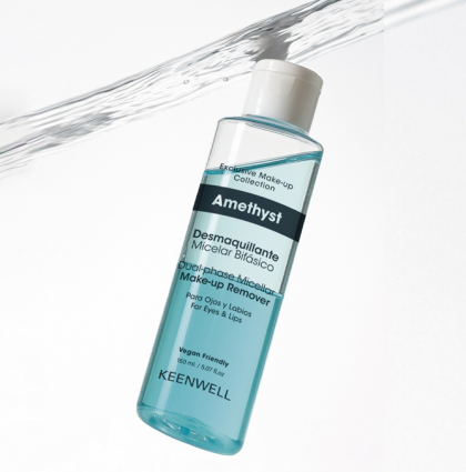 Keenwell -  AMETHYST DUAL-PHASE MICELLAR MAKE-UP REMOVER  Двуфазен мицеларен лосион за премахване на грим 150 ml.