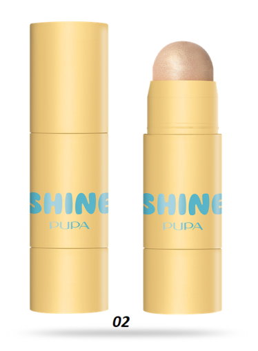 PUPA - SHINE FACE HIGHLIGHTER STICK / СТИК ХАЙЛАЙТЪР ЗА ЛИЦЕ.  3 цвята  