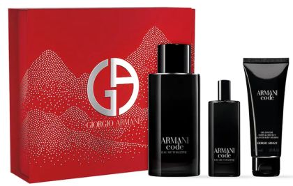 Giorgio Armani - Armani Code  pour Homme  EDT 125 ml + SG 75 ml + EDT 15 ml - Подаръчен комплект  за мъже.