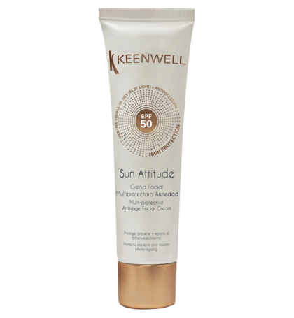 Keenwell - SUN ATTITUDE - Multi-protective anti-age facial cream  SPF 50  -  Мултизащитен крем за лице SPF 50. 60 ml.