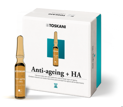 TOSKANI Cosmetics - Анти-ейдж ампули за лице с хиалуронова киселина.  15 x 2 ml