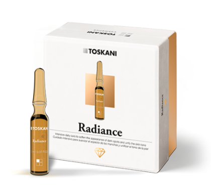 TOSKANI Cosmetics - Ампули за моментален блясък за лице.  15 x 2 ml