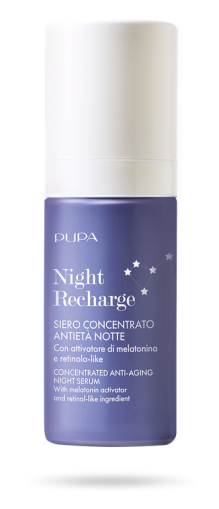 PUPA MILANO - NIGHT RECHARGE CONCENTRATED ANTI AGING NIGHT SERUM 30ML / КОНЦЕНТРИРАН НОЩЕН СЕРУМ ПРОТИВ СТАРЕЕНЕ. 30 ml