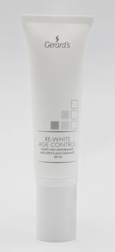 Gerard’s - RE-White / Изравняващ флуид за лице против пигментни петна и антиоксидантен ефект SPF 20. 50 ml