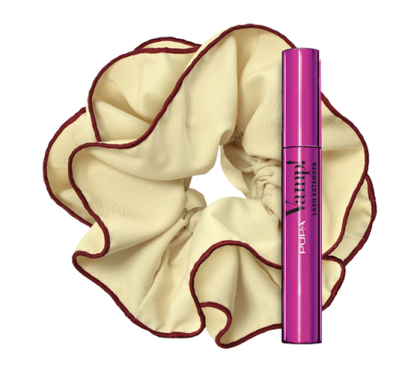 Pupa - VAMP! SET LASH EXTENDER MASCARA + SCRUNCHIE /  Комплект  Спирала за 3D обем и удължаване, и скрънчи за коса. 