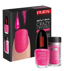Pupa - Лак с кристали Pink - CRAZY CRYSTALS LASTING COLOR.