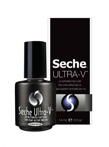Seche - ULTRA-V - Бързосъхнещ UV топ лак за нокти.