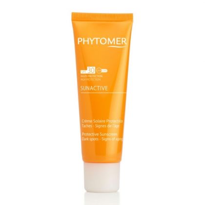 Phytomer -  SUNACTIVE PROTECTIVE SUNSCREEN - Слънцезащитен продукт с депигментиращо и анти-ейдж действие SPF 30  50  ml.