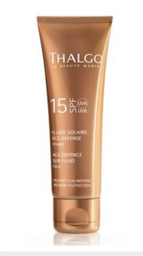 Thalgo - SPF 15 Age Defence Sun Fluid - Регенериращ слънцезащитен крем. 50 ml.