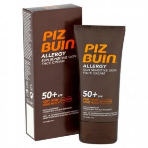 Piz Buin - Слънцезащитен крем за лице за чувствителна кожа Allergy Face Cream SPF 50. 50 ml