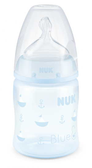 NUK - First Choice РР шише 150мл силикон  0-6 месеца,  BLUE