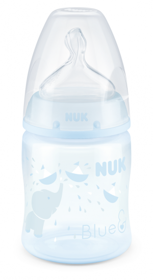NUK - First Choice РР шише 150мл силикон  0-6 месеца,  BLUE