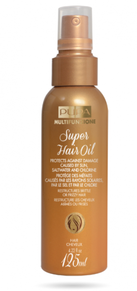 Pupa -  Sun- SUPER HAIR OIL - Слънцезашитно масло спрей за коса. 125 ml