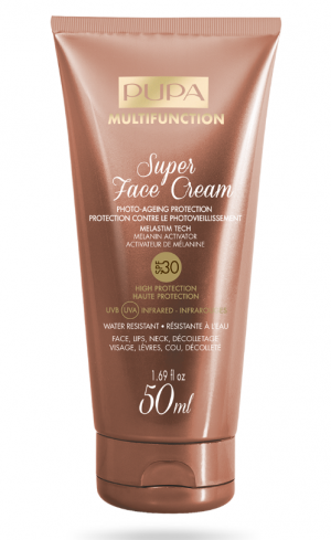 Pupa -  Sun -  SUPER FACE CREAM SPF 30/ 50 - Слънцезащитен крем за лице SPF 30/ 50 . 50 ml