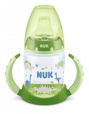 NUK - РР шише 150 мл., 6+ мес., с накрайник силикон за сок - FC.