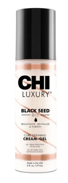 CHI -  Luxury Black Seed Curl Defying Cream-Gel - Крем-гел за къдрици с масло от черен кимион. 148 ml.