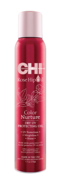 CHI - Rose Hip Oil Dry Protecting Oil  - Сухо олио  за боядисана коса за блясък и  UV защита.150 g