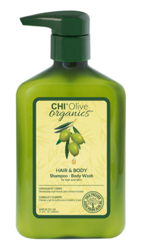CHI - Olive Organics Hair & Body Shampoo - Органичен шампоан за коса и тяло с маслиново масло . 340 ml