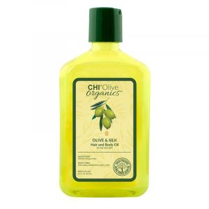 CHI - Olive Organics Olive & Silk Hair & Body Oil - Органично маслиново масло за коса и кожа  . 59 ml