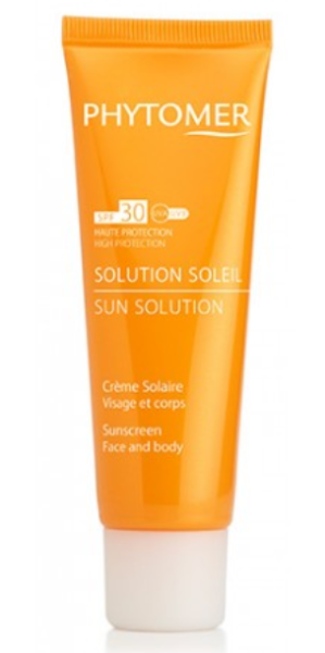 Phytomer -  SUN SOLUTION Sunscreen Face and Body  - Слънцезащитен крем  SPF 15 / SPF 30 . 125 ml.