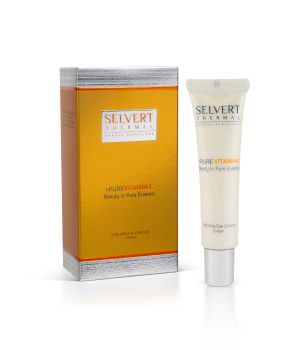 Selvert Thermal - +PURE VITAMIN C -  Vitalizing Eye Contour Cream Подхранващ крем за зоната на очния контур с витаmин C. 15ml