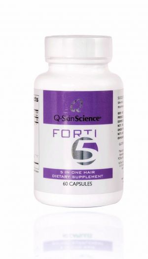 Q-SkinScience - Forti5  Hair Renewal Nutritional Supplement - Добавка за Растеж на Косата с 5 + 1 Ключови Съставки.60 caps