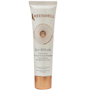 Keenwell - SUN ATTITUDE - Multi-protective anti-age facial cream SPF 30 / SPF 50  -  Мултизащитен крем за лице SPF 30/ 50. 60 ml.