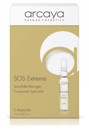 Arcaya  --  Ампули SOS Екстремна помощ за успокоение на стресирана и раздразнена кожа. 5x2 ml