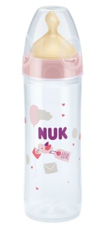 NUK - New Classic РР шише 250мл с каучуков биберон за хранене FC+ 6+ месеца
