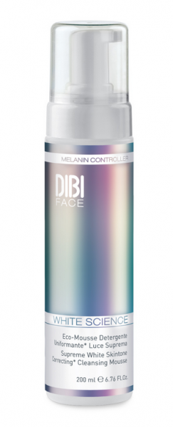 DIBI  - White Science -  Supreme light uniforming* eco-mousse cleanser  - Почистваща пяна за лице. 200ml