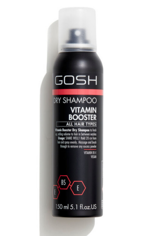 Gosh -  Сух шампоан за коса  - Dry Shampoo Spray - Vitamin Booster. 150 ml