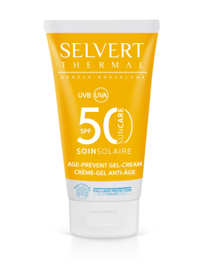 Selvert Thermal  - Sun Care Age Prevent Gel-Cream SPF 50 - Гел-крем  за лице и деколте с висока защита. 50ml