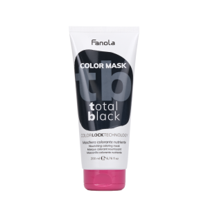 Fanola - Освежаваща и подхранваща маска с интензивен черен цвят TOTAL BLACK.200 ml.