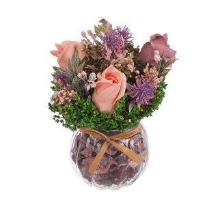 New Wish Studio Floral - Аранжировка рози в стъклена ваза