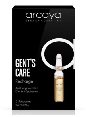 Arcaya  -  Gent´s Care - Recharge Ampullen  Високоефективна ревитализираща ампула за хидратация и изглаждане на мъжката кожа. 5 x 2ml