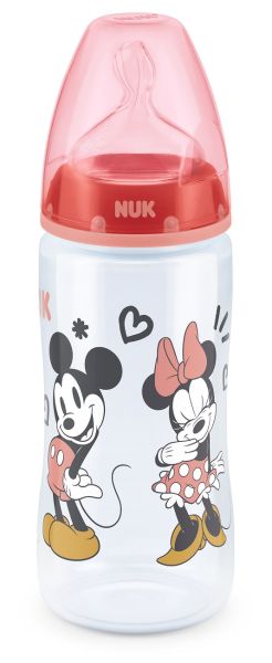 NUK -  First Choice РР шише Temperature control 300мл силикон 6-18мес. М MICKEY MOUSE