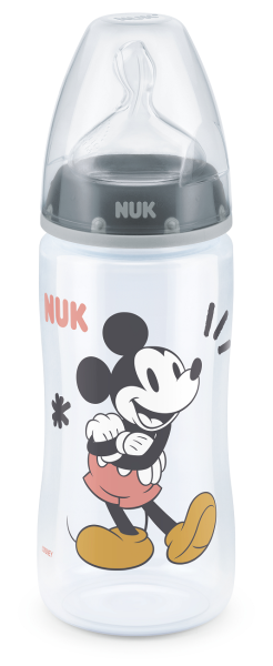 NUK -  First Choice РР шише Temperature control 300мл силикон 6-18мес. М MICKEY MOUSE