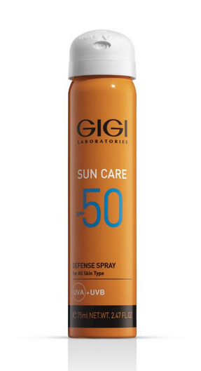 GIGI - SUN CARE DEFENSE SPRAY - Слънцезащитен спрей за лице и шия SPF 50. 75ml