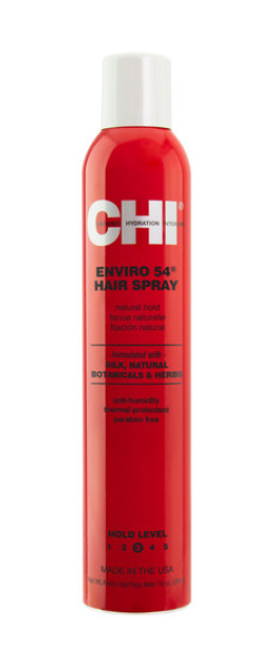 CHI -  Enviro 54 Natural Hold Hair Spray Аерозолен лак за коса с нормална фиксация.