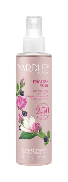 Yardley London - English Rose  -  Мист за тяло Английска роза 200 ml