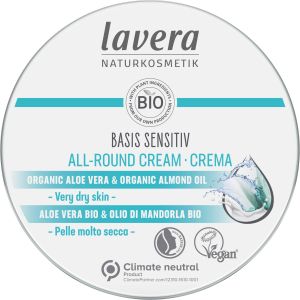 Lavera - BASIS SENSITIV  - Крем за Тяло с Био масло от бадем и Алое Вера.150 ml
