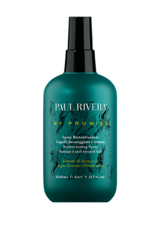 Paul Rivera - MY PROMISE -  Reconstructing Spray  – Реструктуриращ термозащитен  финиш спрей  против накъсване и цъфтеж  за увредена и третирана коса. 200  ml
