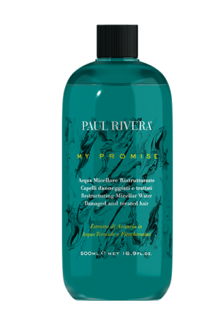 Paul Rivera - MY PROMISE -  Restorative Micellar Water  – Възстановяваща  мицеларна вода за увредена и третирана коса. 500  ml