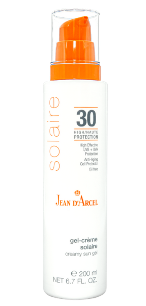 Jean d`Arcel - SOLAIRE -  Слънцезащитен кремообразен гел с SPF 30. 200 ml