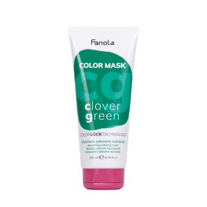 Fanola - Освежаваща и подхранваща маска с интензивен зелен цвят CLOVER GREEN. 200 ml. 