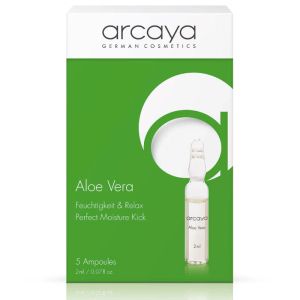 Arcaya  -  Ампули Алое Вера за мощна защита и успокоение на кожата. 5x1 ml