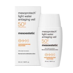 Mesoestetic - Ултра лека слънцезащитна емулсия SPF50+ / light water antiaging veil. 50 ml